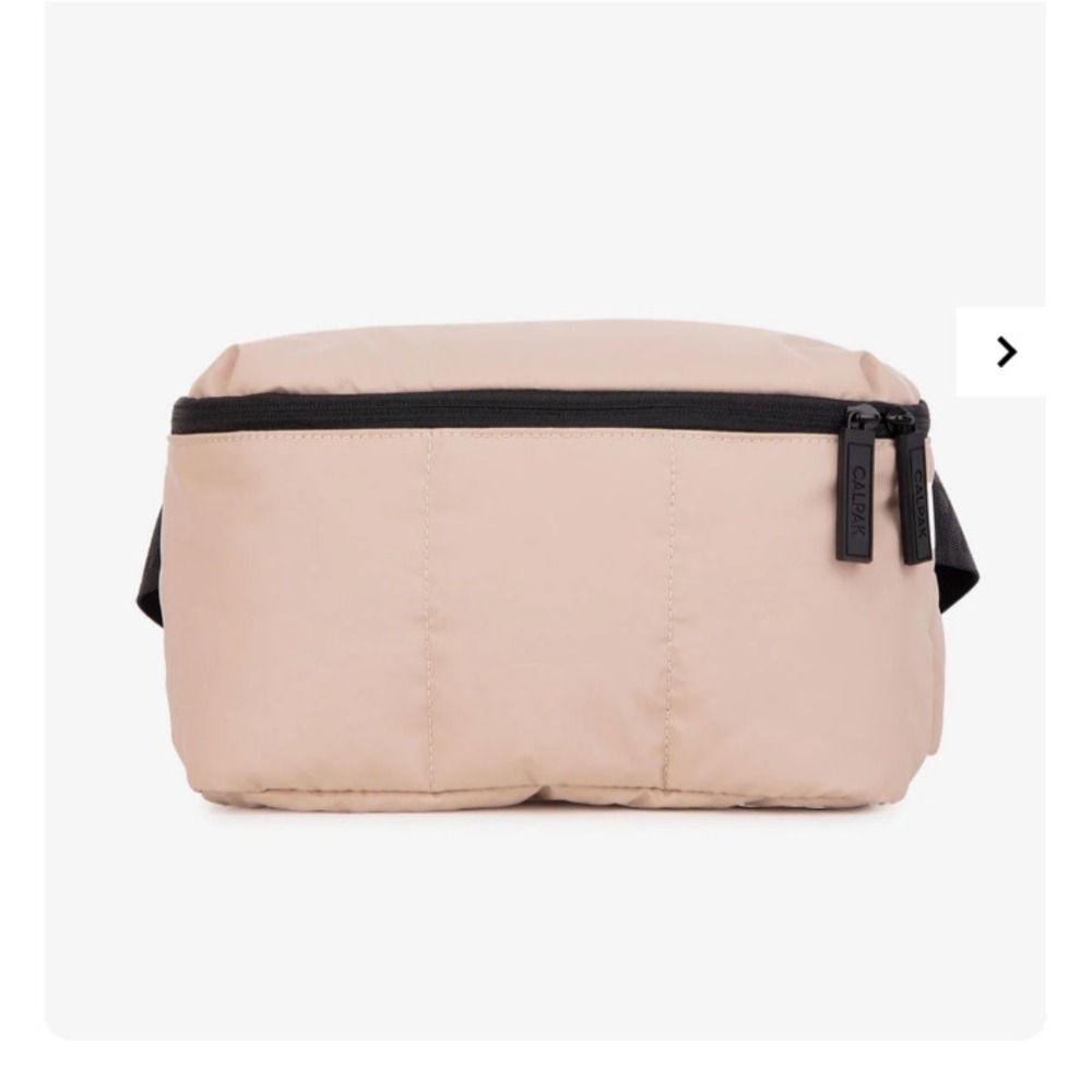NWT CALPAK  Mini Belt Bag Quilted Rose Quartz Travel Fanny Pack Adjustable Strap
